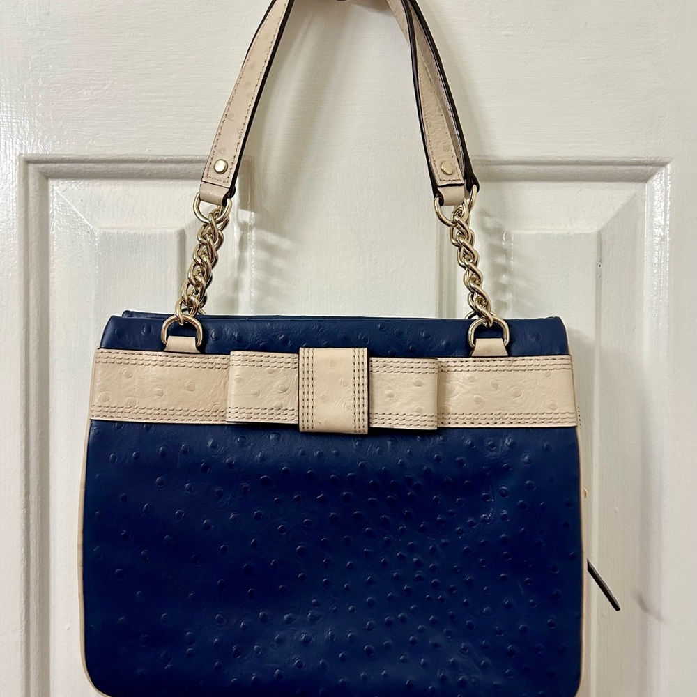 kate spade Full Zip Bow Darcy Navy Blue/Ivory